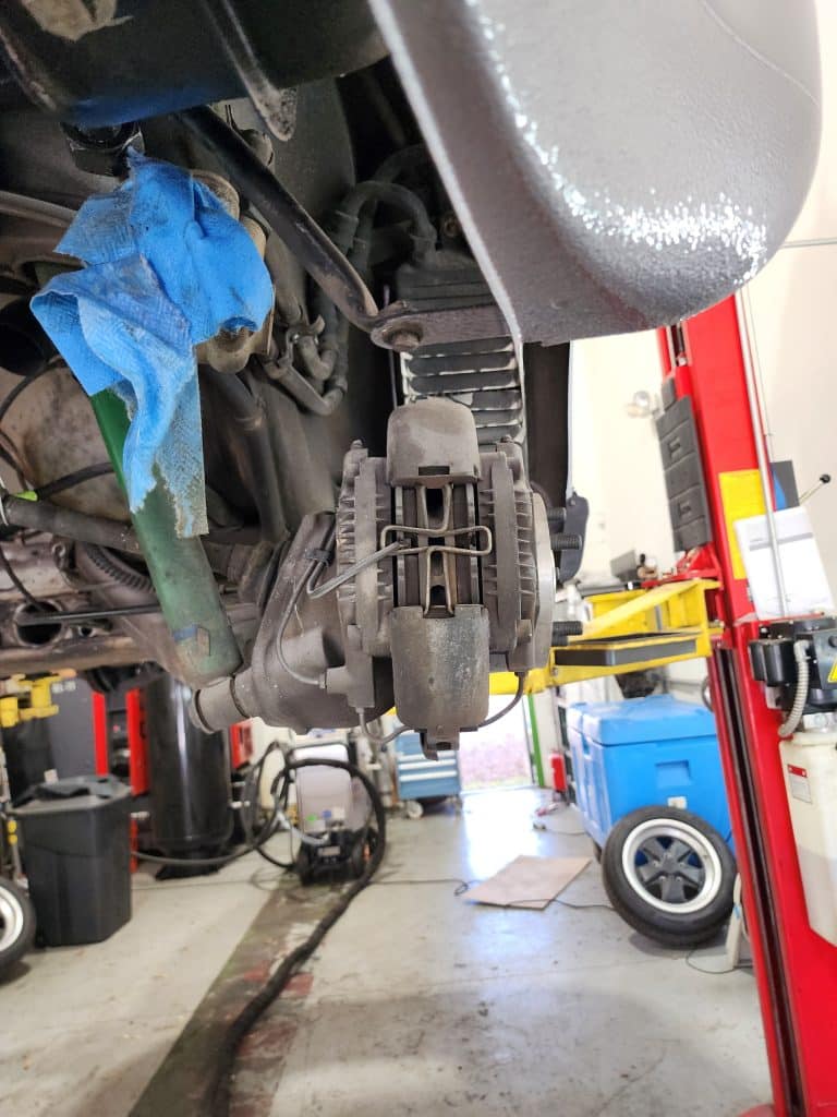 Porsche 930 Dry Ice Cleaning Service Brakes and Suspension Before