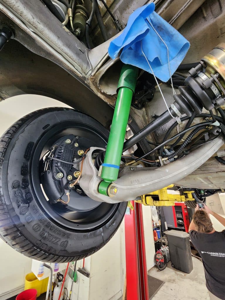 Porsche 930 Dry Ice Cleaning Service Brakes and Suspension After