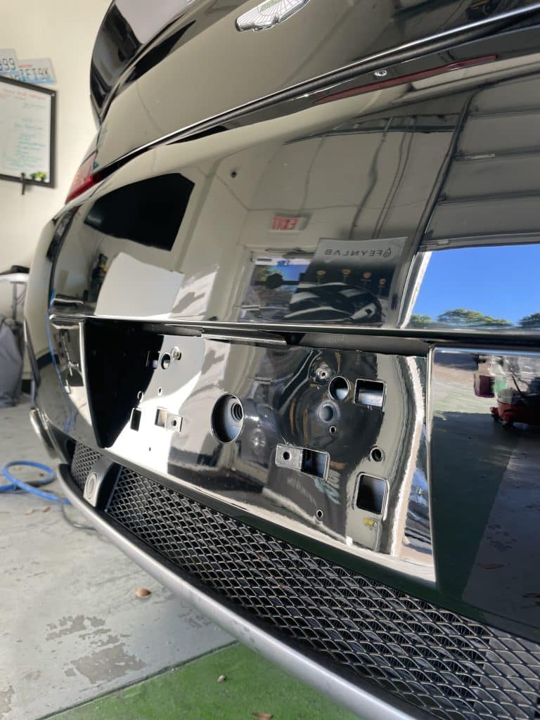Aston Martin Vantage Paint Correction Ceramic Coating Exterior by Auto Detailing Naples