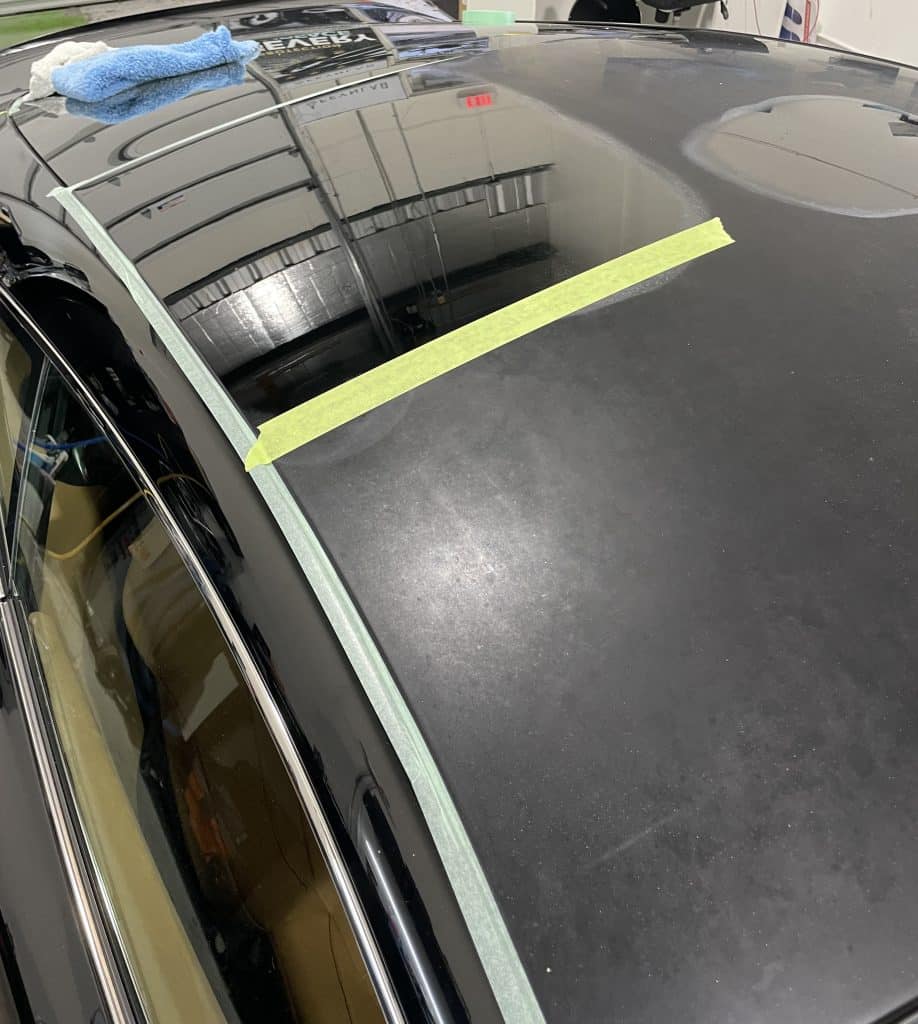 Aston Martin Vantage Paint Correction Ceramic Coating Exterior Close Up Before and After by Auto Detailing Naples