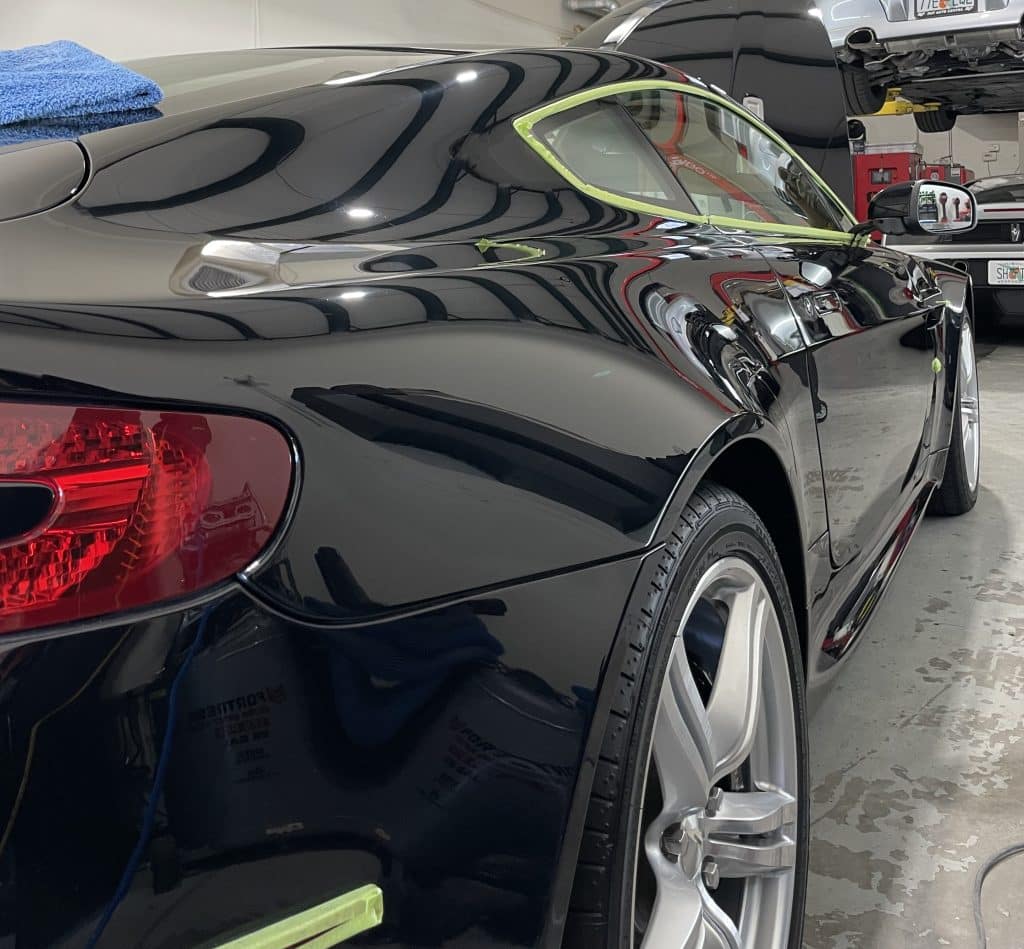 Aston Martin Vantage Paint Correction Ceramic Coating Exterior by Auto Detailing Naples