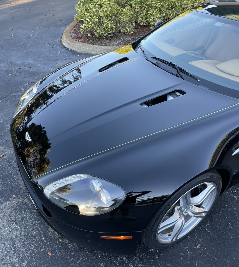 Aston Martin Vantage Paint Correction Ceramic Coating Exterior by Auto Detailing Naples