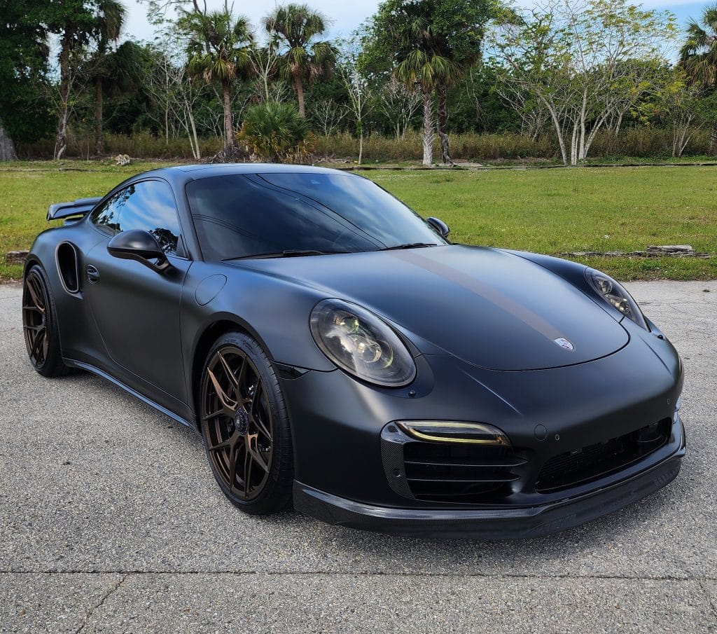 Porsche 911 Turbo S Interior Exterior Detail Ceramic Coating Including Wheels by Auto Detailing Naples