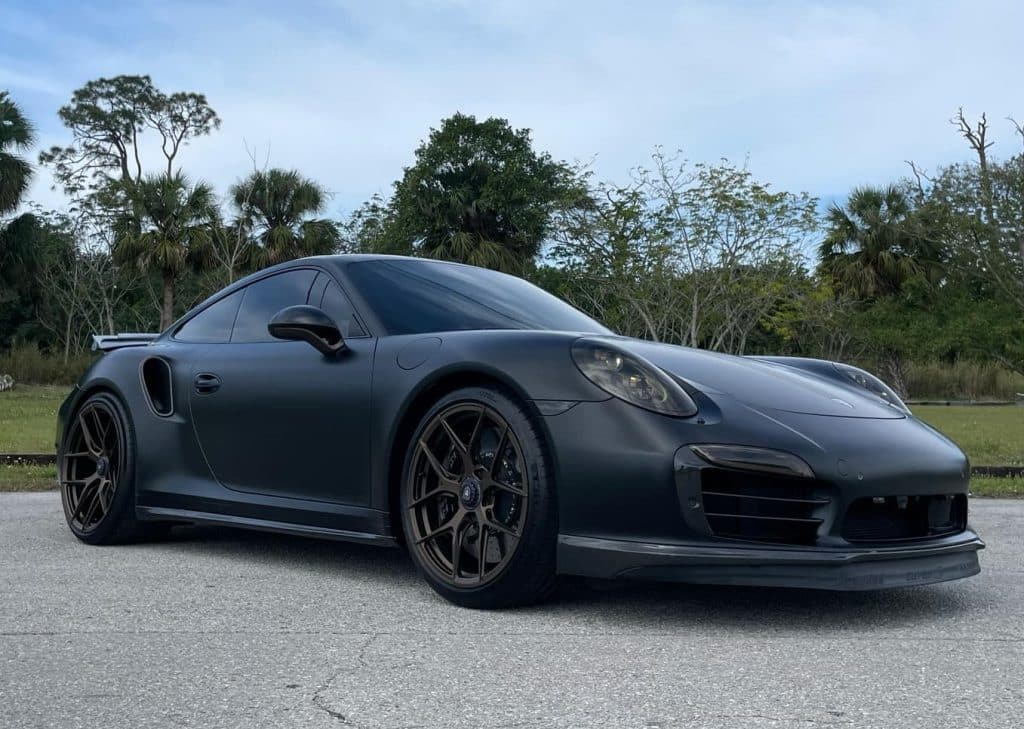 Porsche 911 Turbo S Interior Exterior Detail Ceramic Coating Including Wheels by Auto Detailing Naples