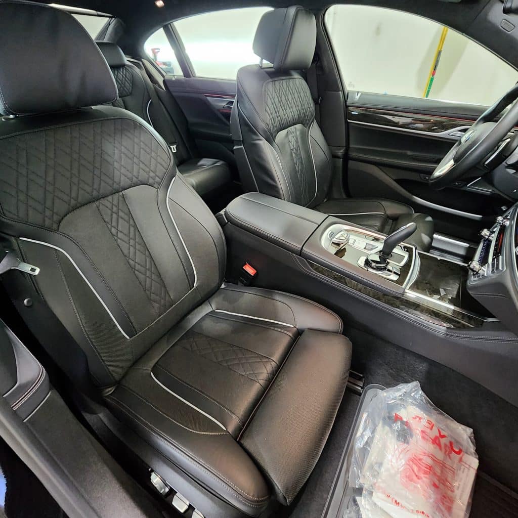 BMW 750i Interior Detail Shot