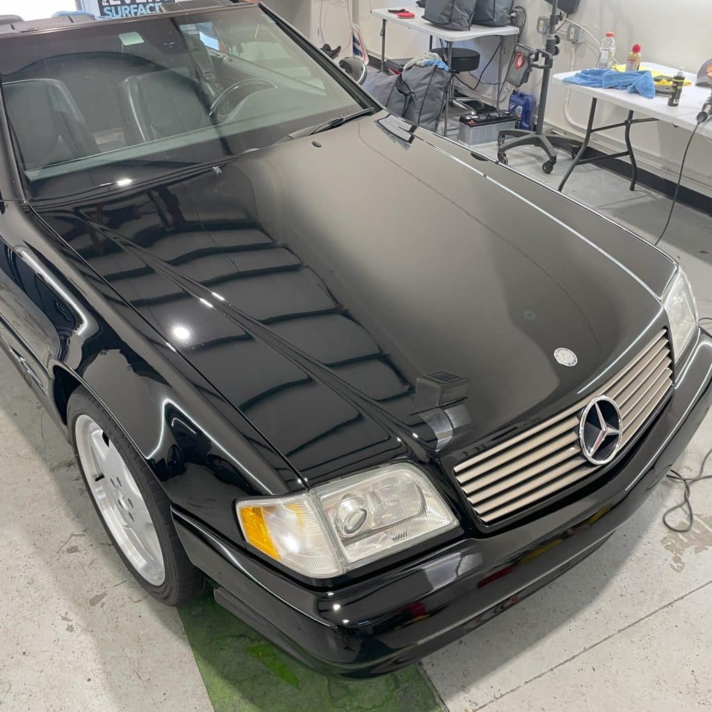 Mercedes SL500 Hood Shot