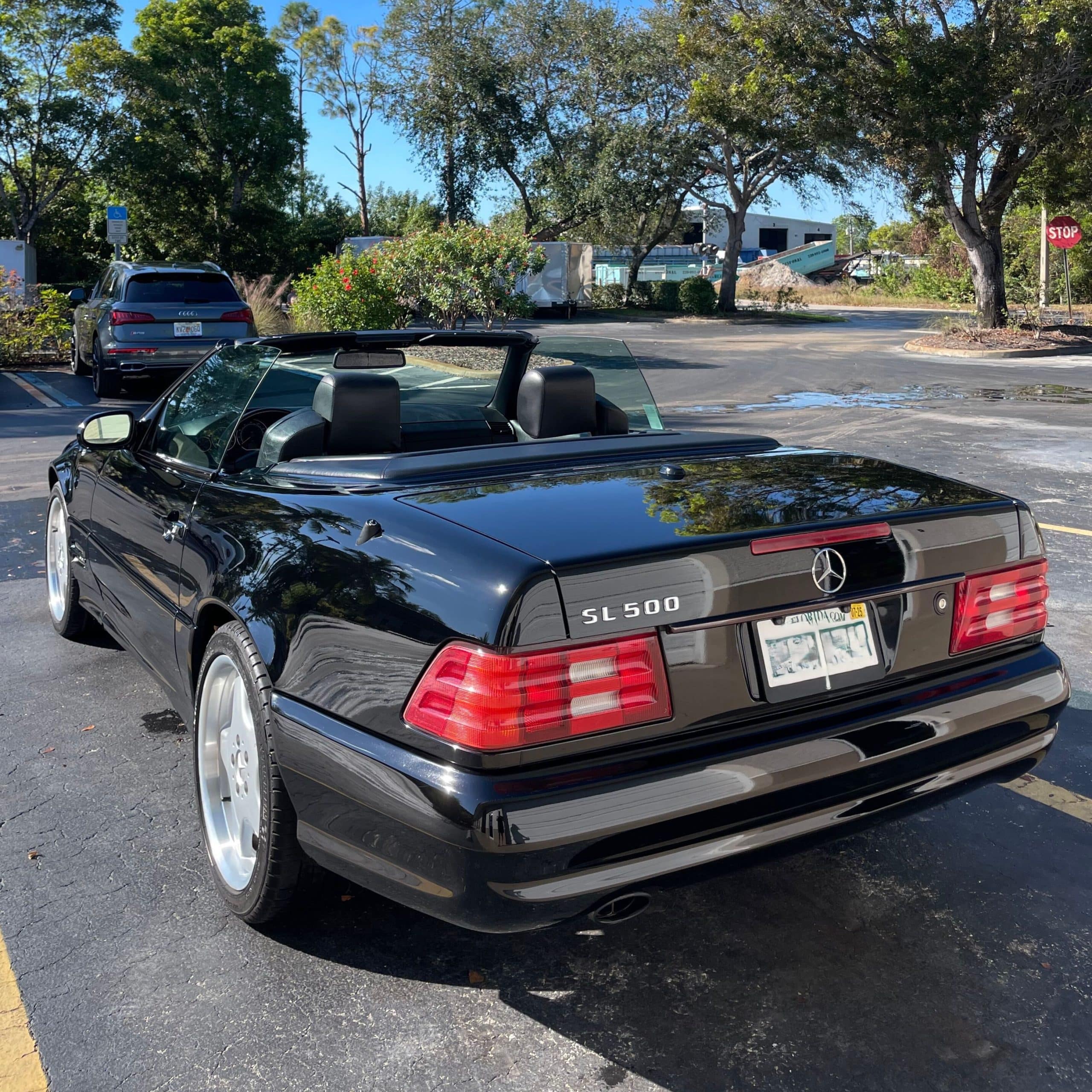 Mercedes SL500 Back End Shot