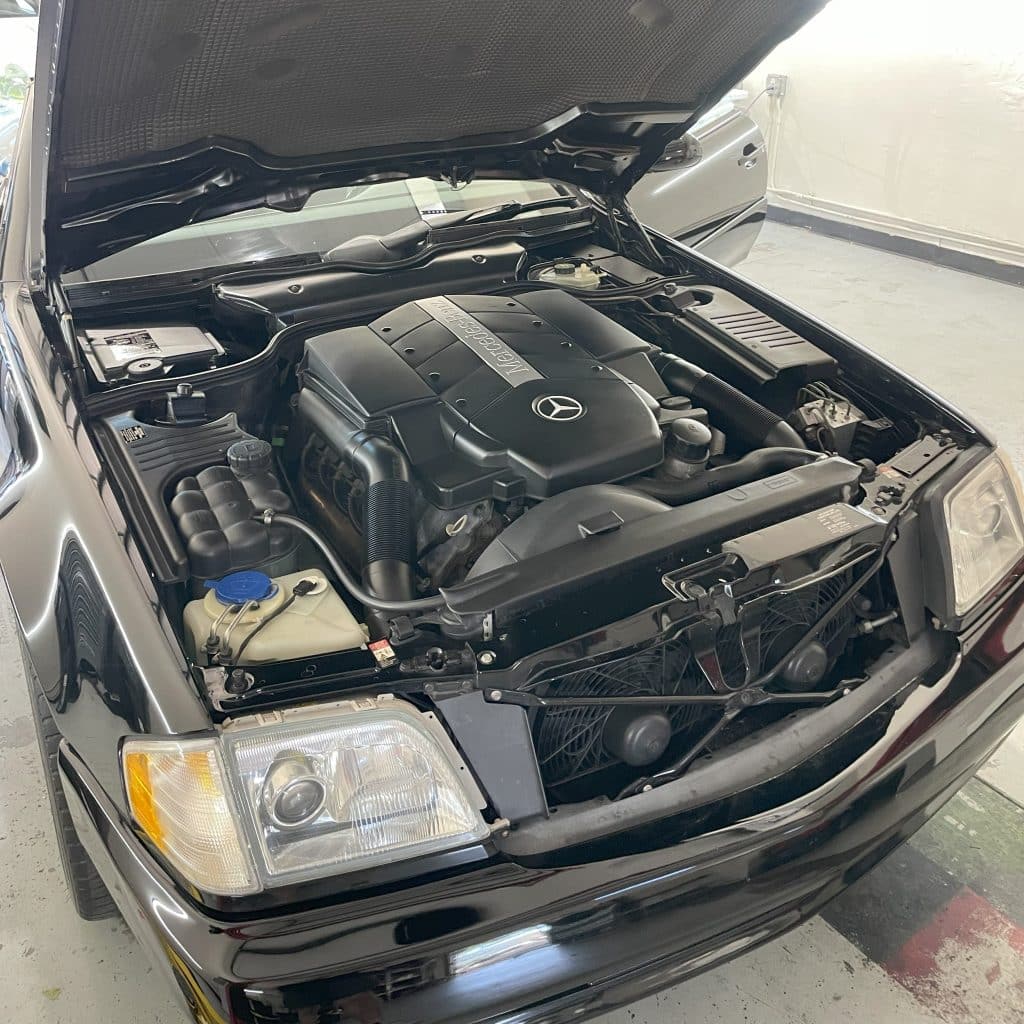 Mercedes SL500 Engine Bay Shot