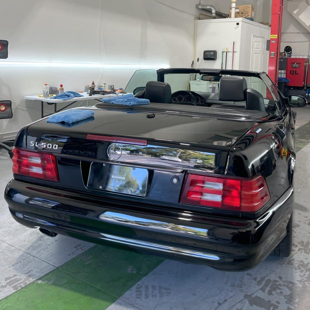 Mercedes SL500 Back End Shot