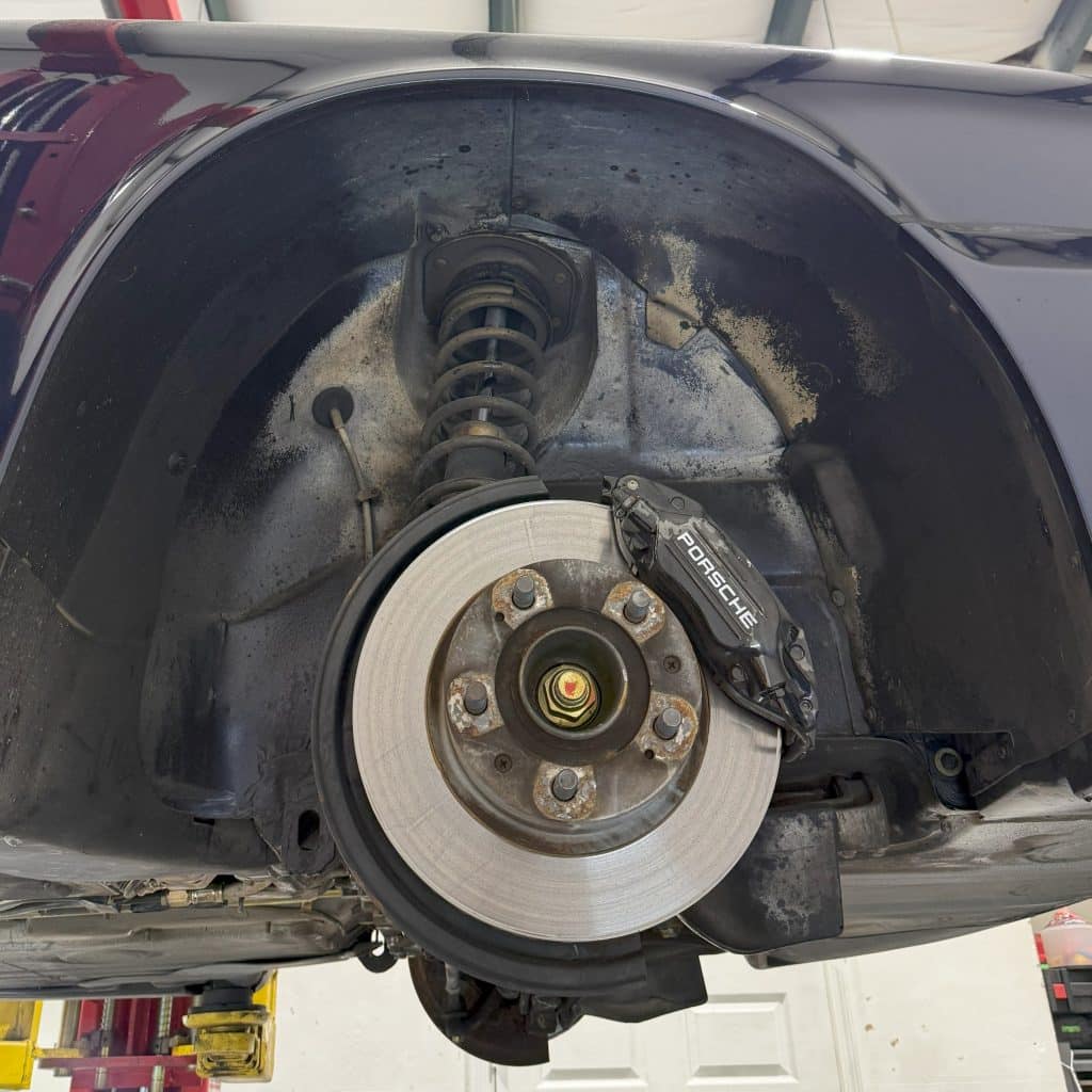 Porsche 964 911 Front Right Wheel Well Before