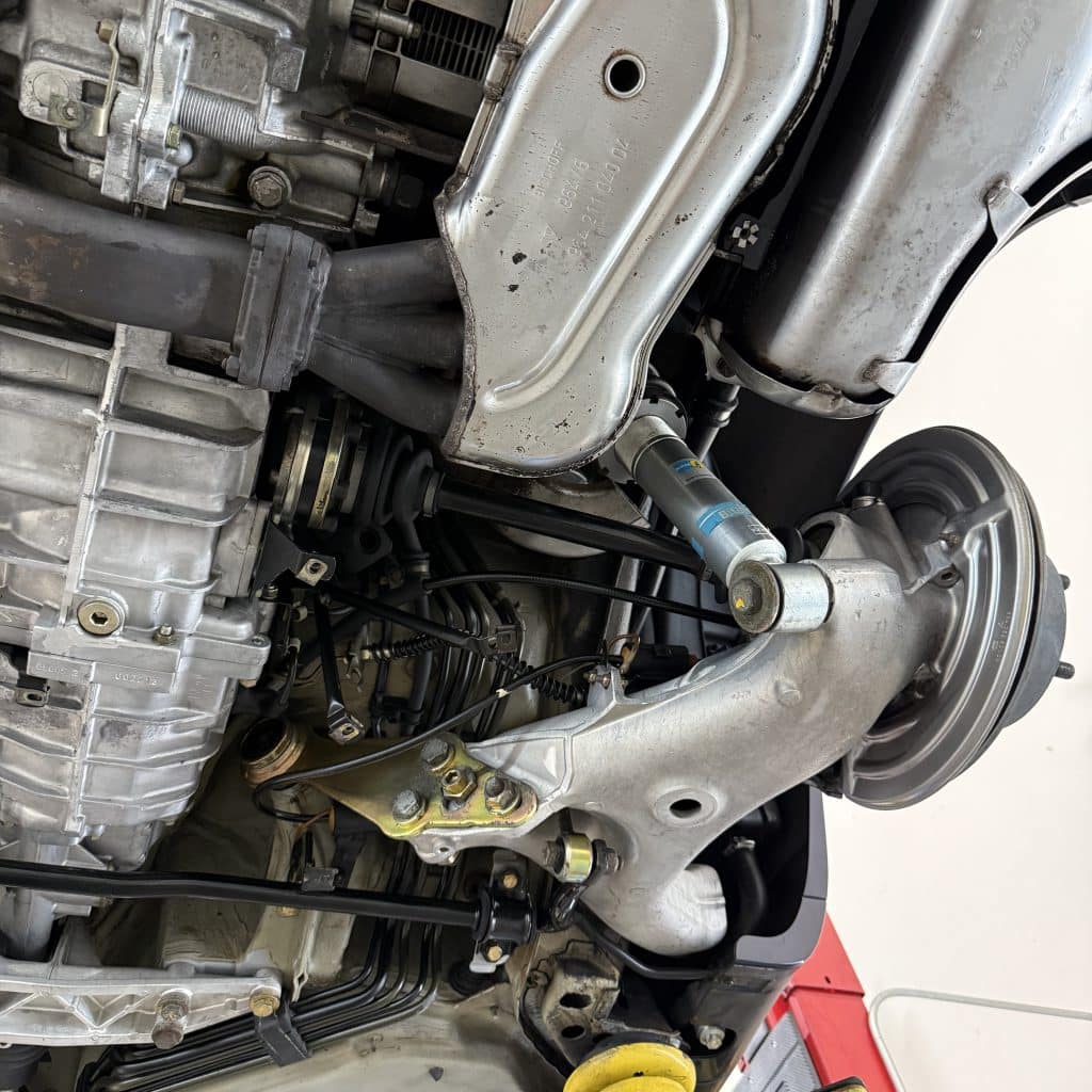 Porsche 964 911 Undercarriage Components After Dry Ice Cleaning