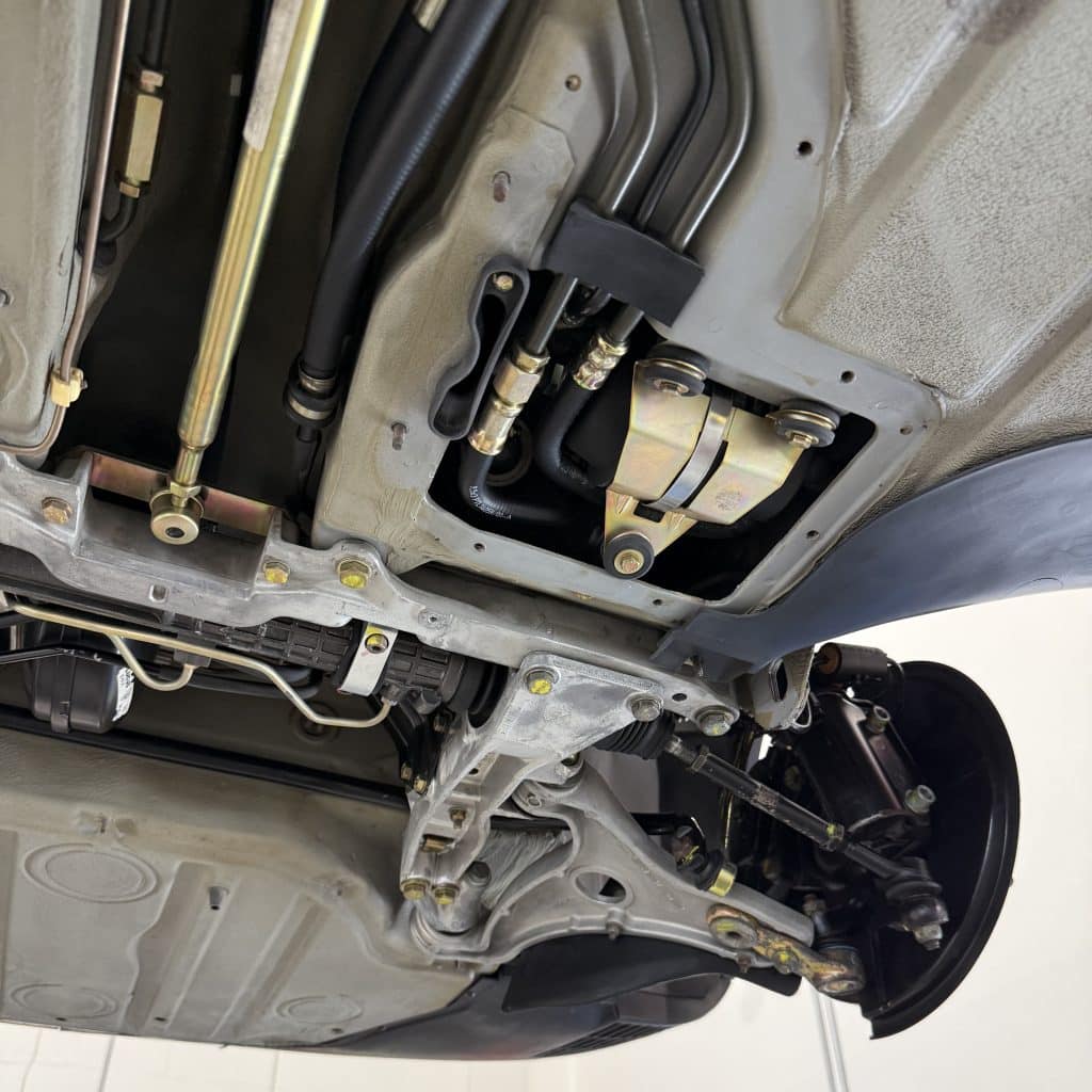 Porsche 964 911 Undercarriage After Dry Ice Cleaning