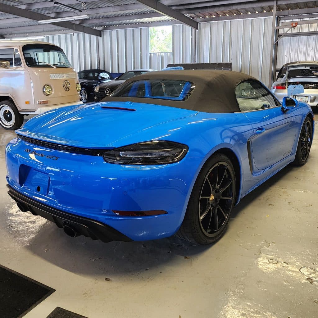 Porsche Boxster GTS Back End Shot