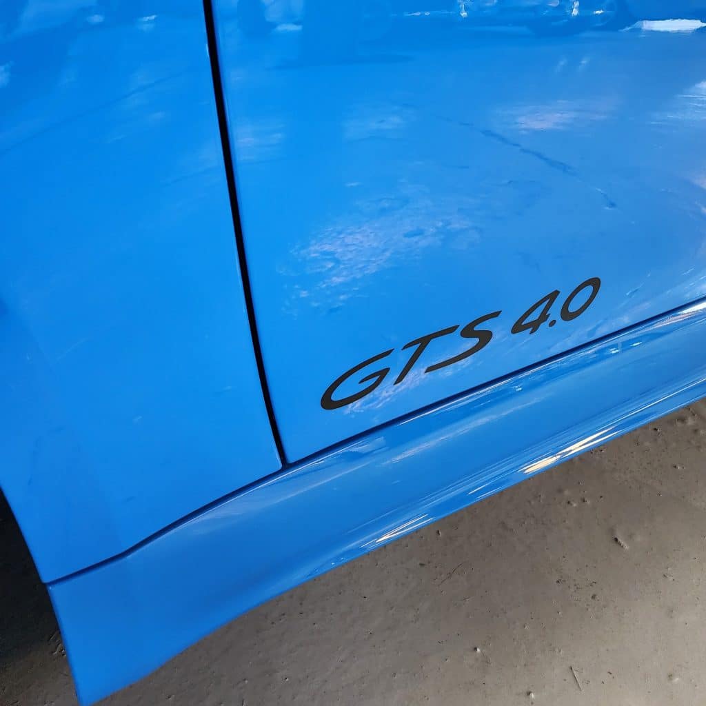 Porsche Boxster GTS Paint Correction Close Up