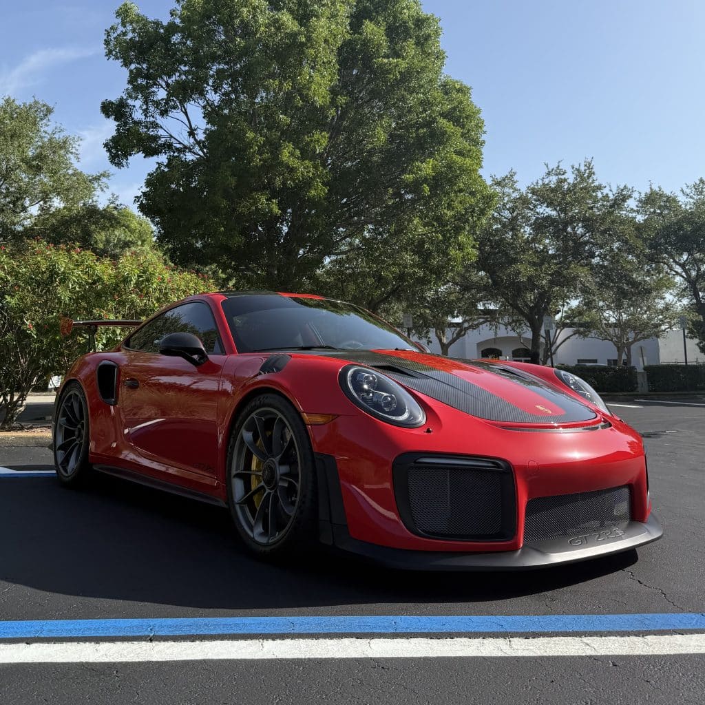 Porsche GT2 RS Ground Level Front End Shot