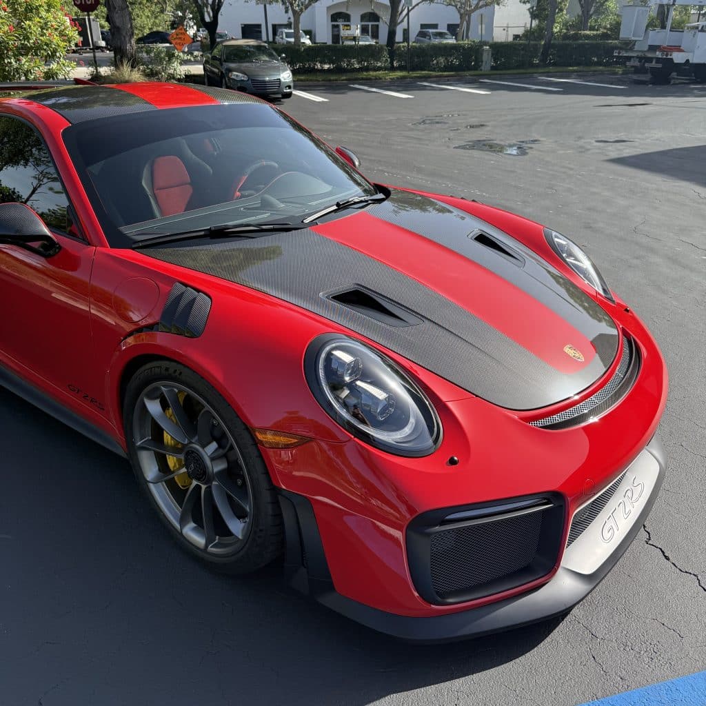 Porsche GT2 RS Hood Shot